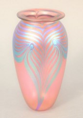 ROBERT EICKHOLT ART GLASS VASE