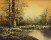 ROBERT, FALL LANDSCAPE, OIL ON
