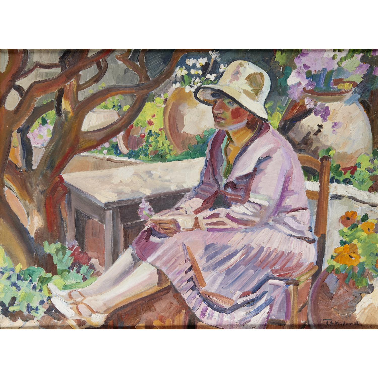 ROBERT HALLOWELL, OIL ON CANVAS,