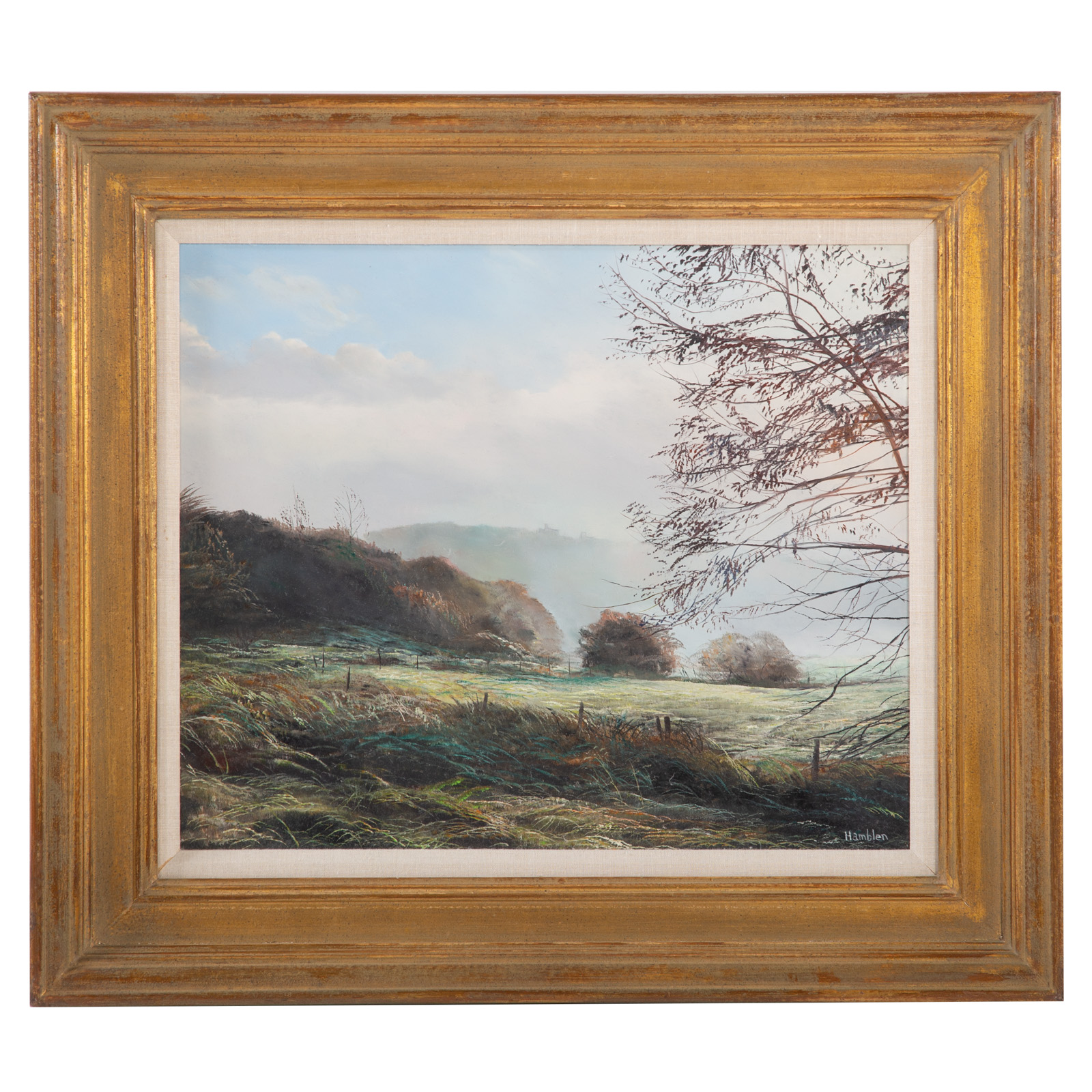 ROBERT HAMBLEN. "HAZY MORN," OIL