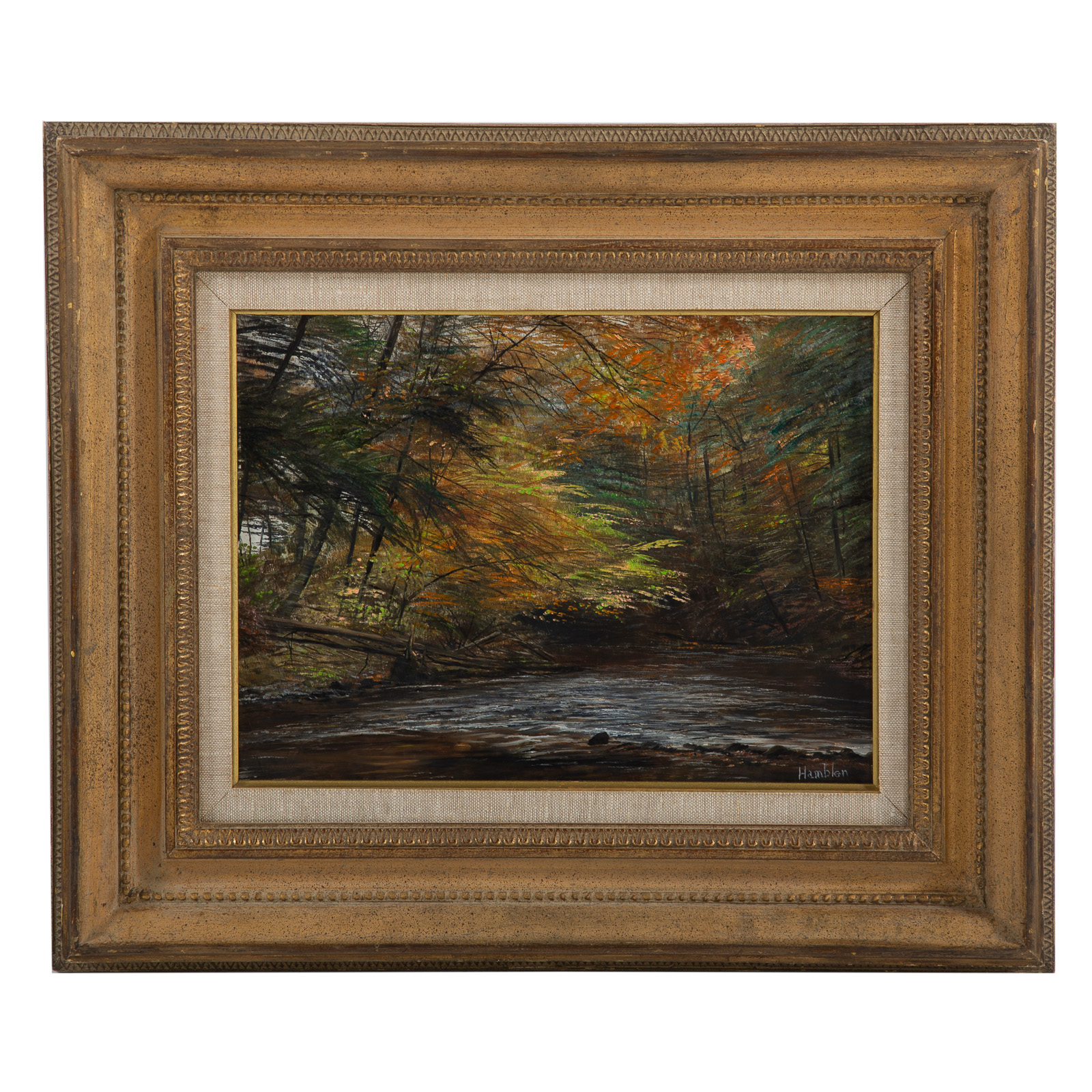 ROBERT HAMBLEN. "MYSTIC RIVER," OIL
