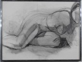 ROBERT HANSON CHARCOAL ON PAPE