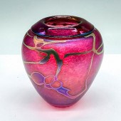 ROBERT HELD ART GLASS PINK VAS