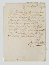 Robert Hunter signed document,