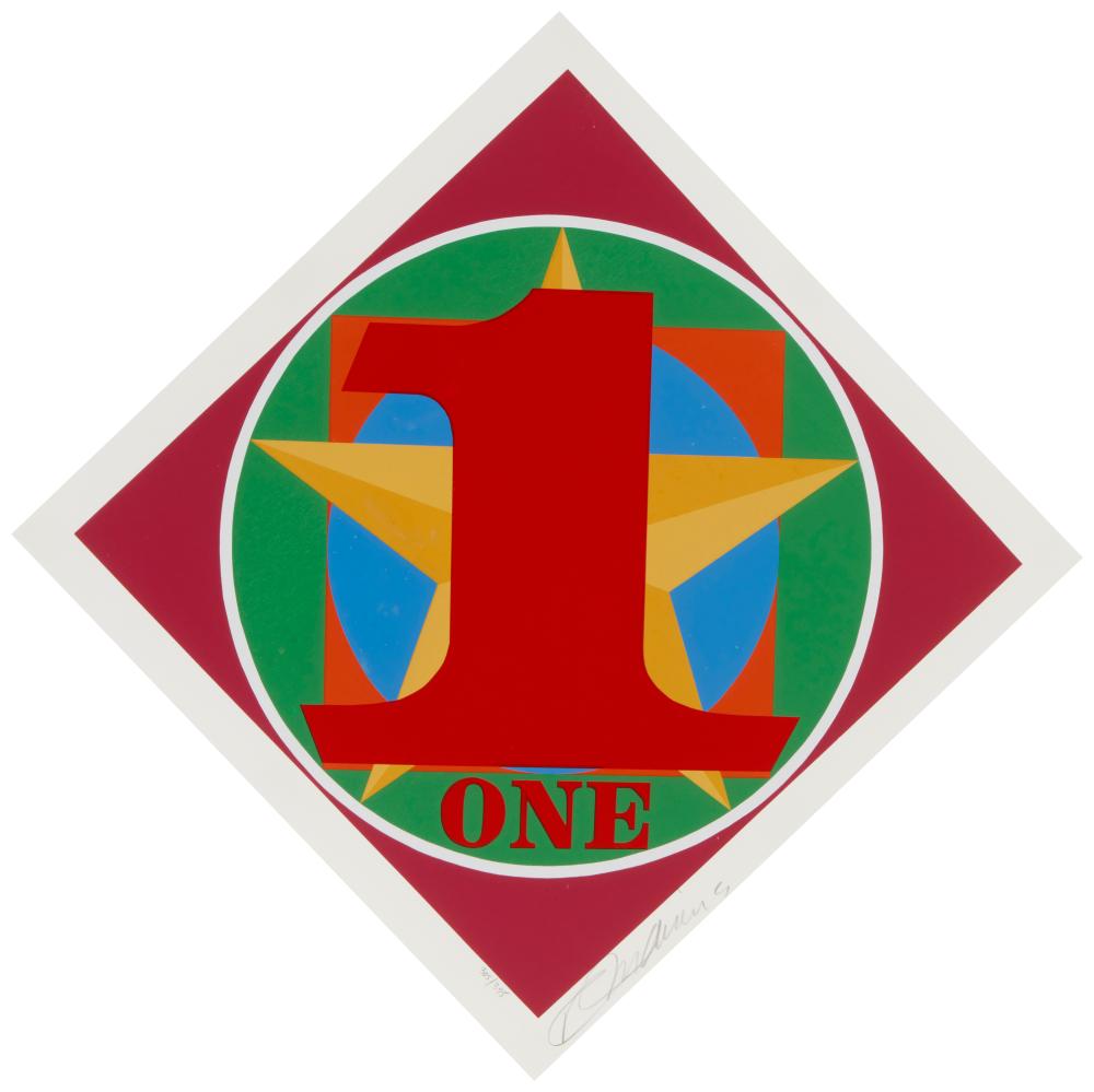 ROBERT INDIANA (1928-2018), "ONE"