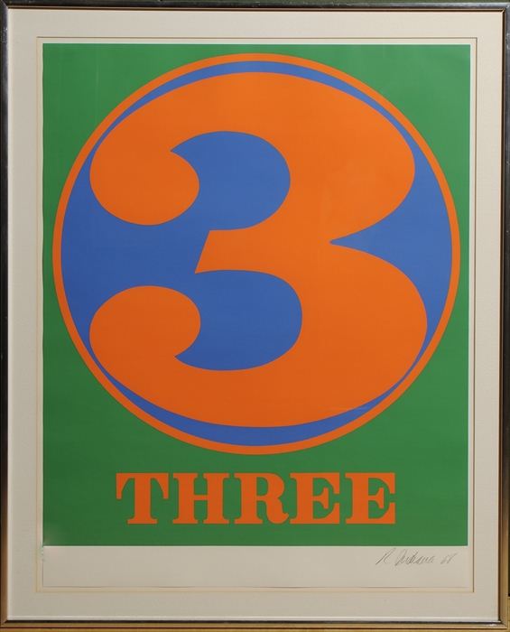 ROBERT INDIANA (b. 1928): "3"