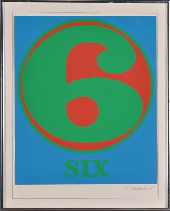ROBERT INDIANA (b. 1928): "6"