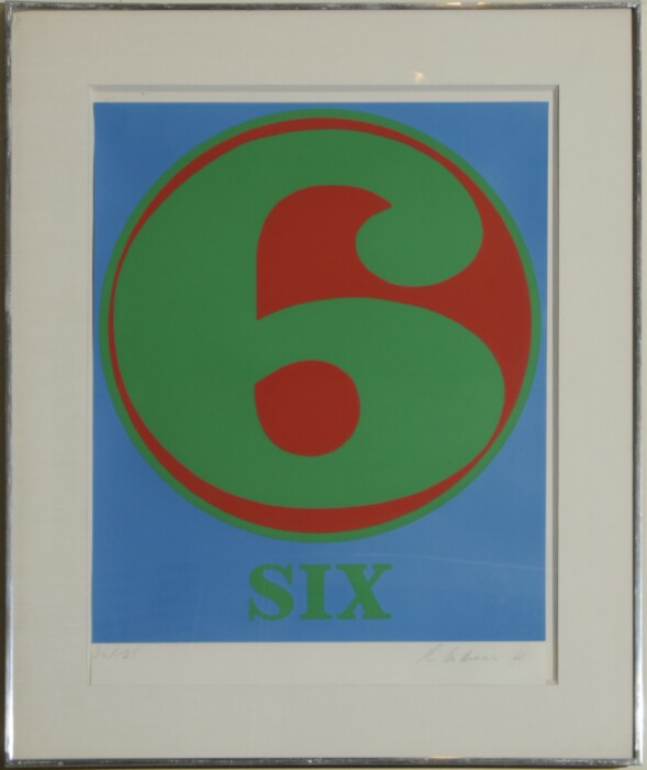 ROBERT INDIANA (b. 1928): "6"