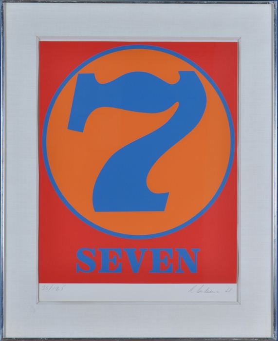 ROBERT INDIANA (b. 1928): "7"