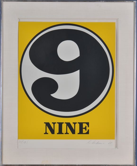 ROBERT INDIANA (b. 1928): "9"