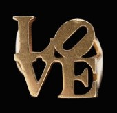 Robert Indiana LOVE ring, 18kt