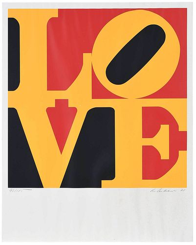 ROBERT INDIANA SILKSCREEN,