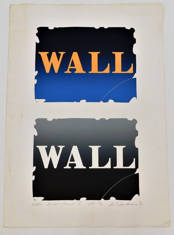 ROBERT INDIANA WALL RIGHT STONES IV