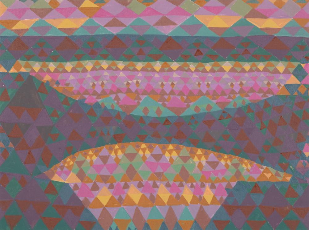 ROBERT KABAK, UNTITLED (PURPLE/TEAL