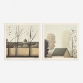 ROBERT KIPNISS PAIR OF COLOR L