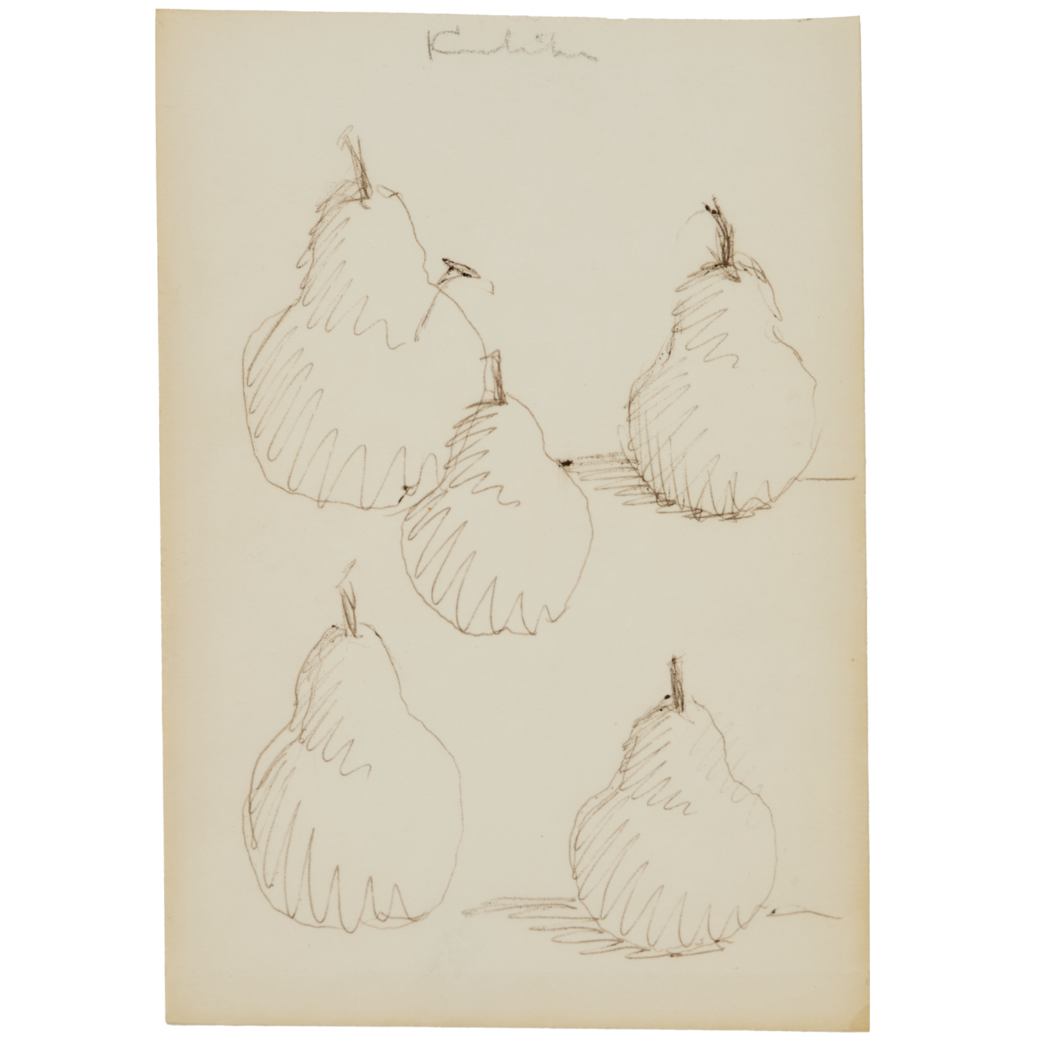 ROBERT KULICKE, INK SKETCH ON PAPER