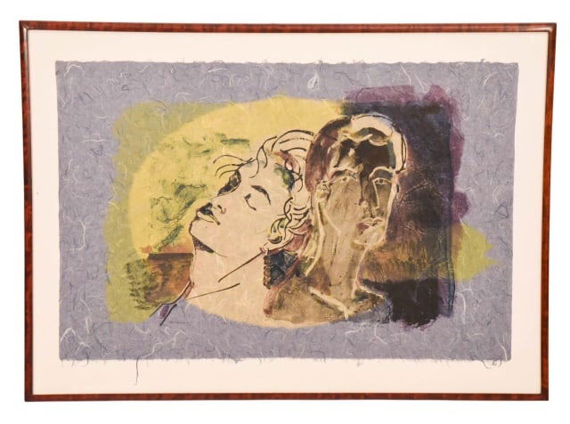 ROBERT KUSHNER SIGNED MIXED MEDIA