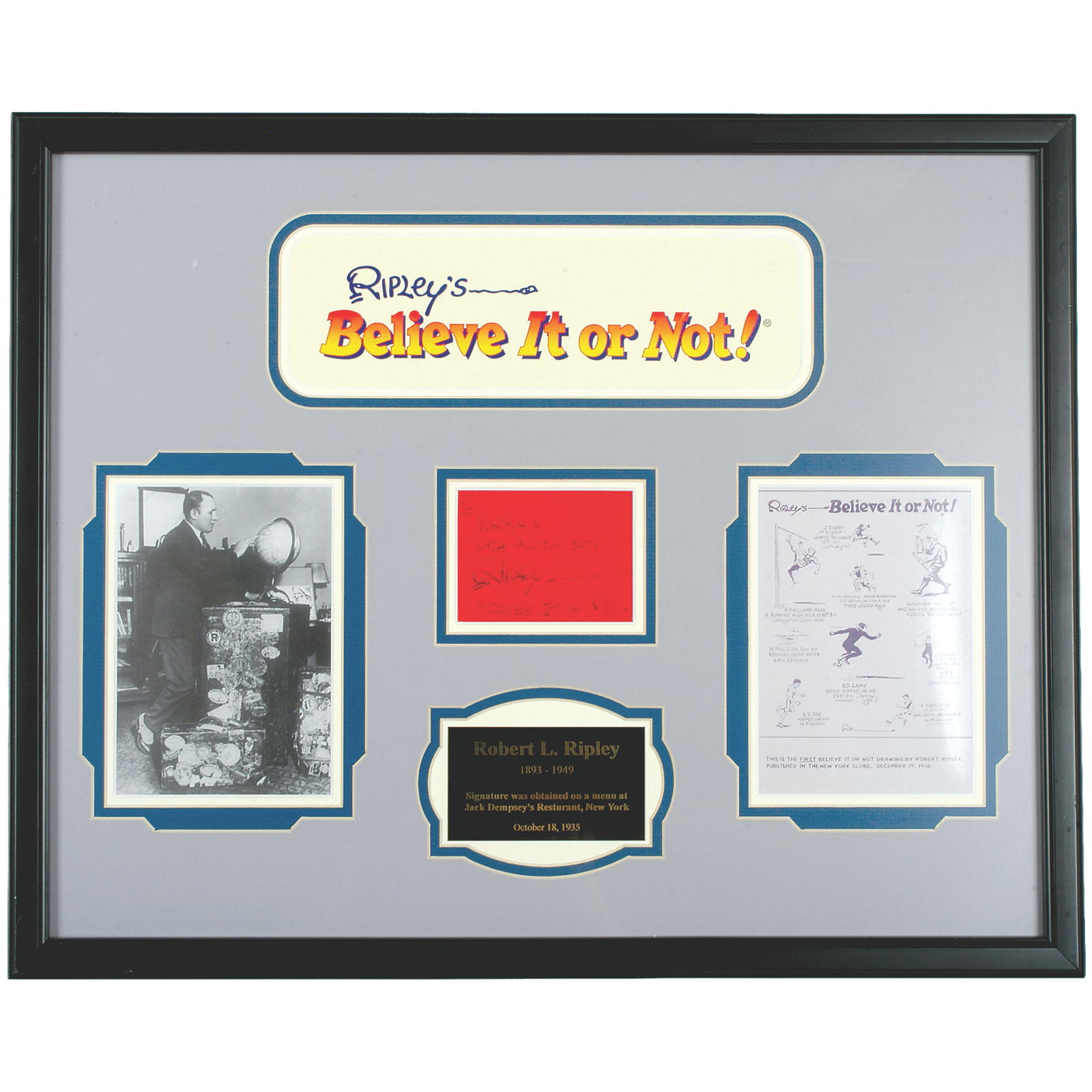 ROBERT L. RIPLEY SIGNATURE, OF