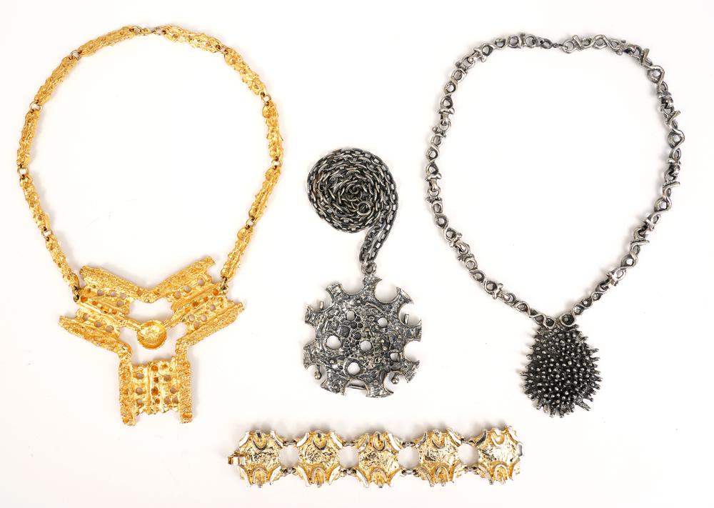 ROBERT LARIN 3 PENDANTS & 1