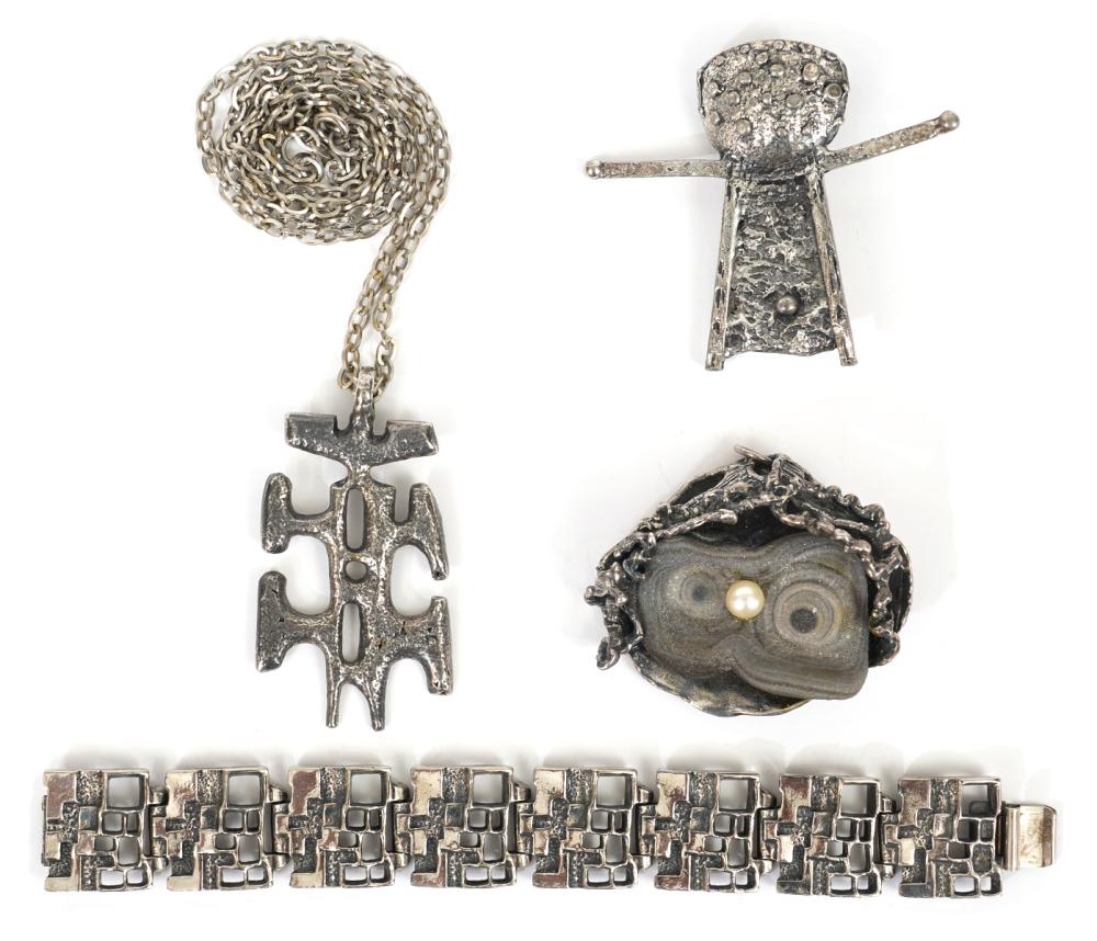 ROBERT LARIN BRACELET, PIN, &