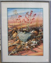 ROBERT MACGINNIS WATERCOLOR ON