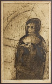 ROBERT MARX "FALCONER" ETCHING
