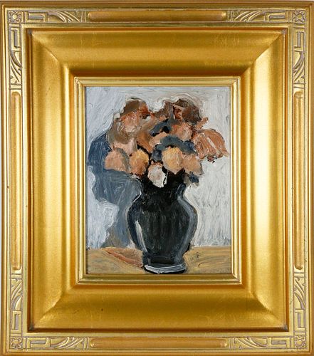 ROBERT MCKEE OIL ON MASONITE,