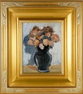 ROBERT MCKEE OIL ON MASONITE,