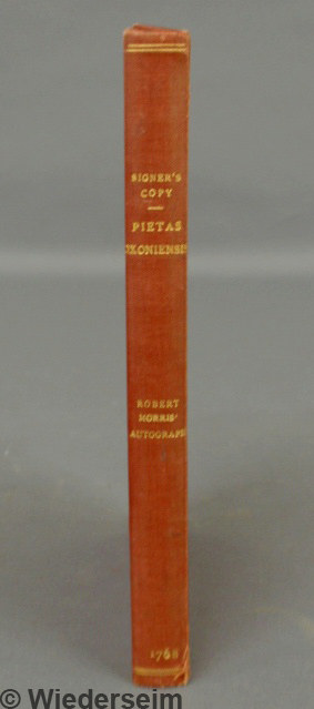 Robert Morris personal copy of