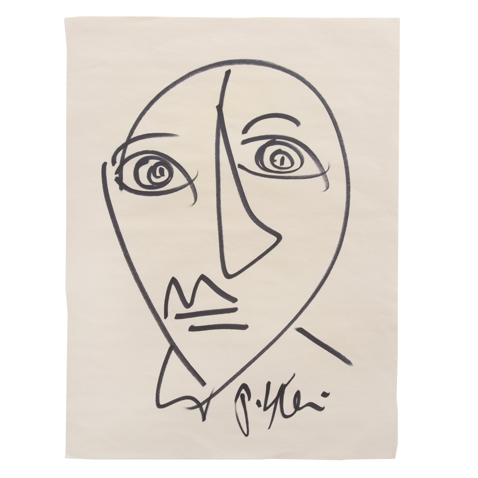ROBERT PETER KEIL. UNTITLED (FACE),