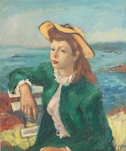 ROBERT PHILIPP, OIL, YOUNG WOMAN AT