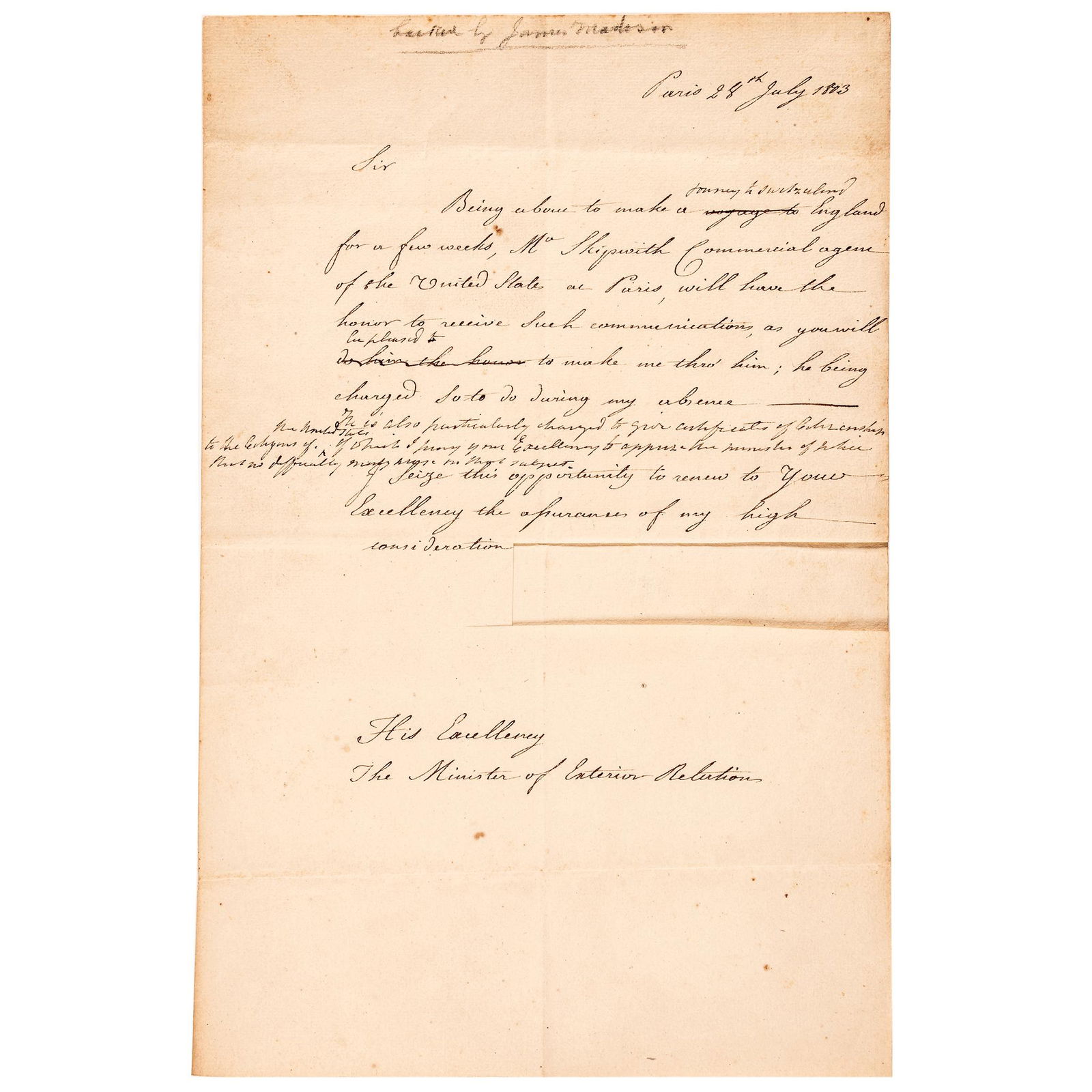 (ROBERT R. LIVINGSTON) SIGNATURE