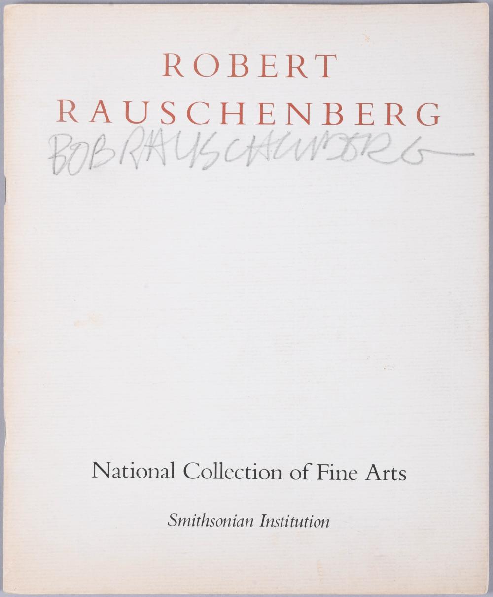ROBERT RAUSCHENBERG. AUTOGRAPHED