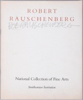 ROBERT RAUSCHENBERG. AUTOGRAPH