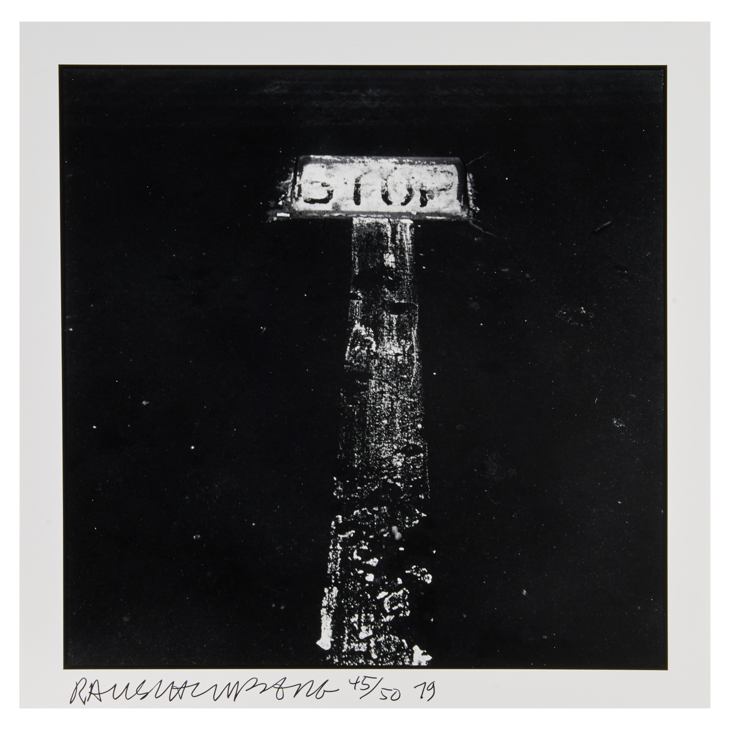 ROBERT RAUSCHENBERG, GELATIN SILVER