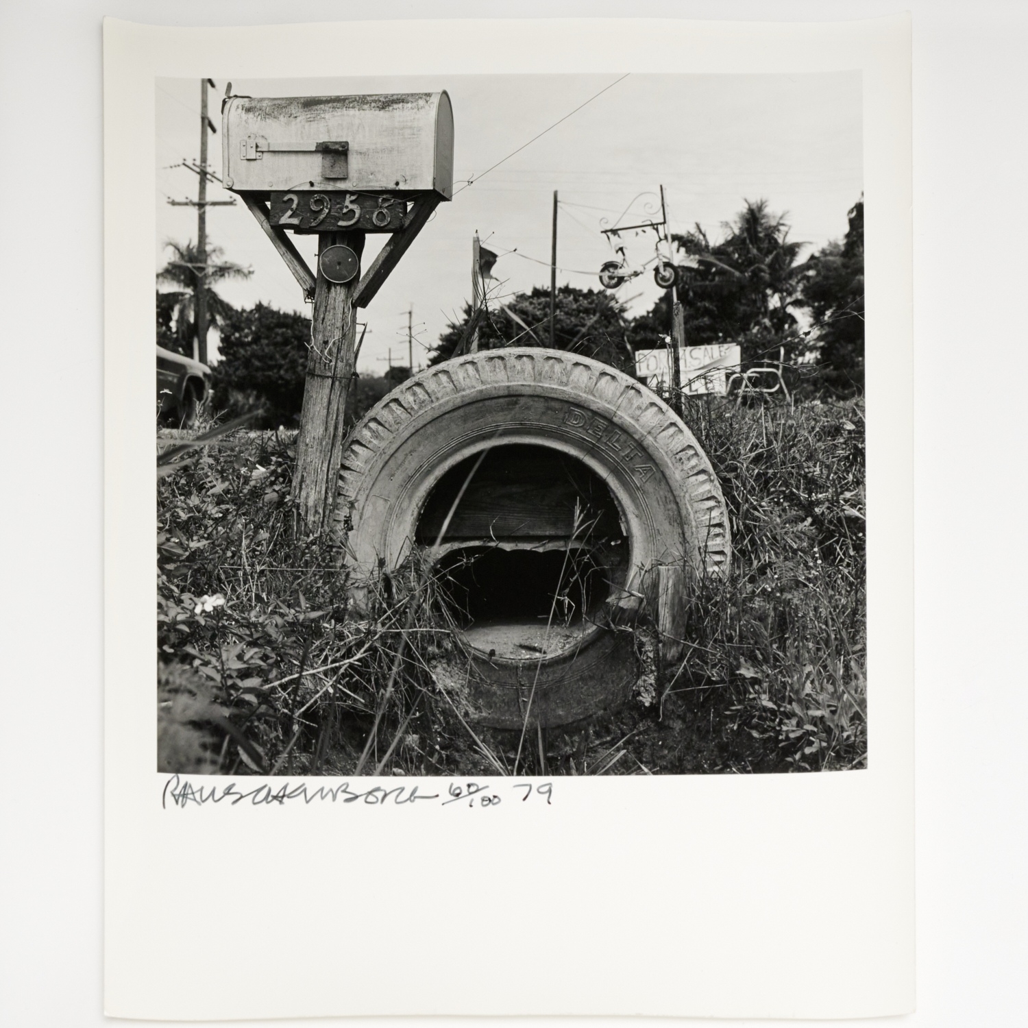 ROBERT RAUSCHENBERG, MAILBOX AND