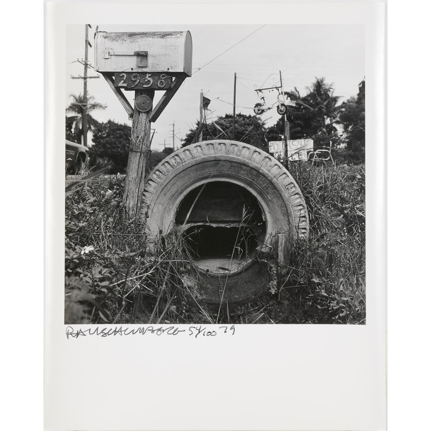 ROBERT RAUSCHENBERG, MAILBOX AND