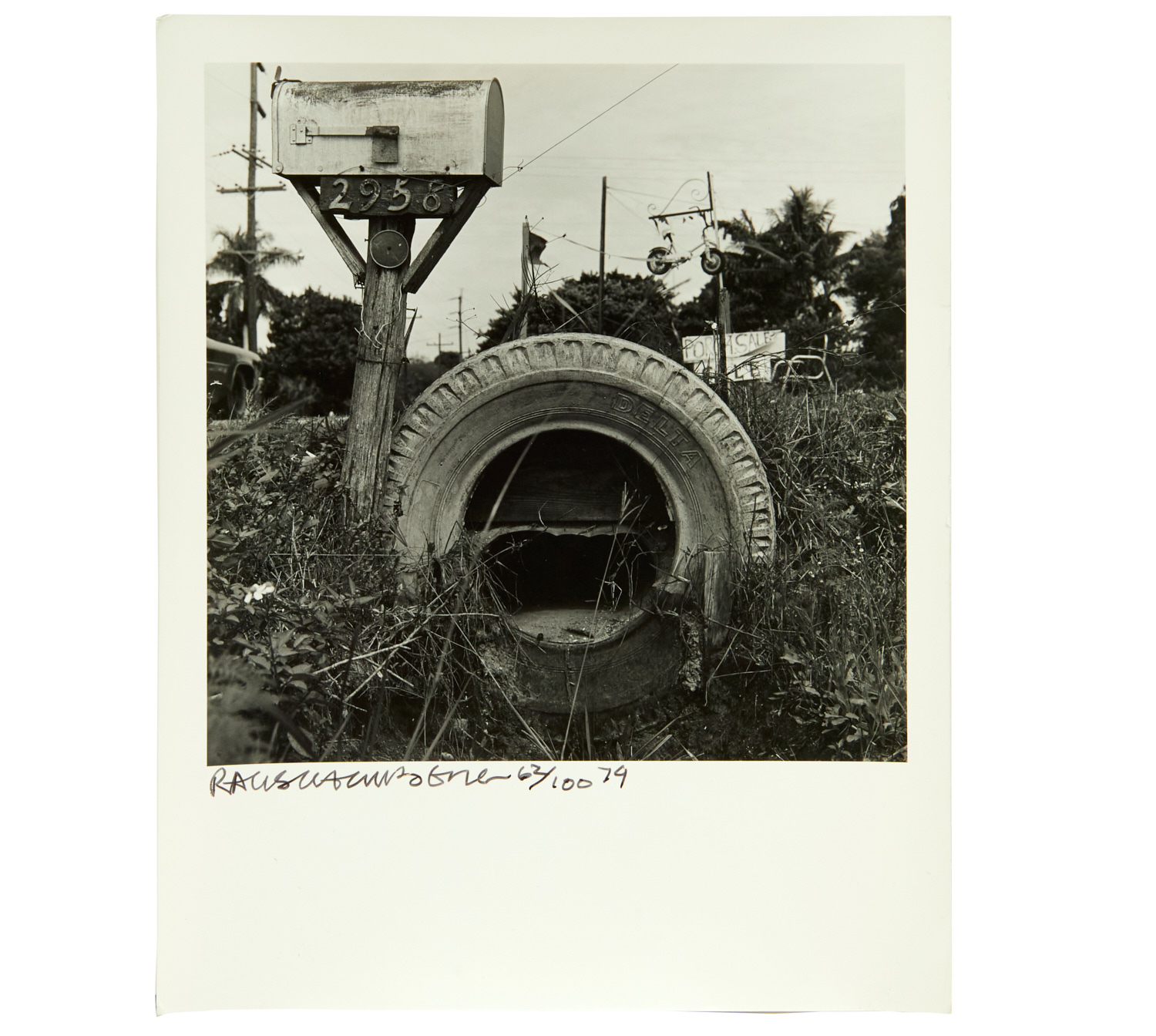 ROBERT RAUSCHENBERG, MAILBOX AND