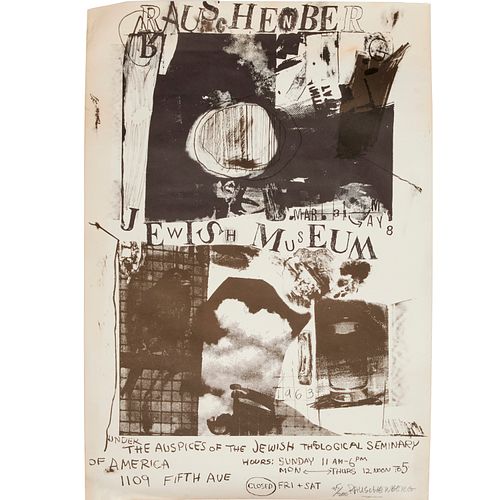 ROBERT RAUSCHENBERG, SIGNED