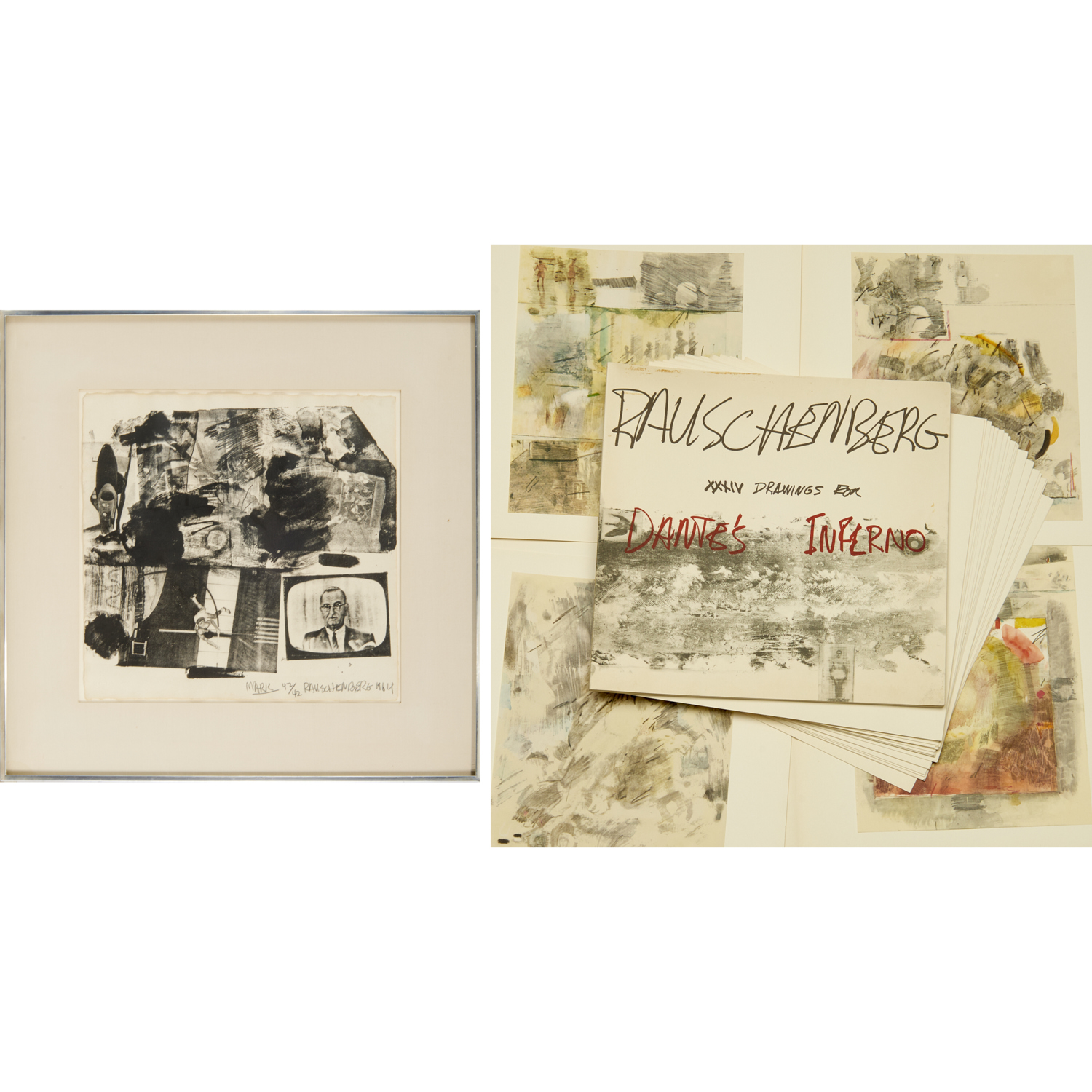 ROBERT RAUSCHENBERG, SIGNED