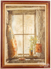 ROBERT SARSONY, OIL ON BOARD<b
