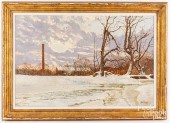ROBERT SARSONY, OIL ON PANEL W