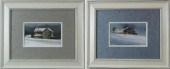 ROBERT SCHLEGEL, TWO ACRYLICS