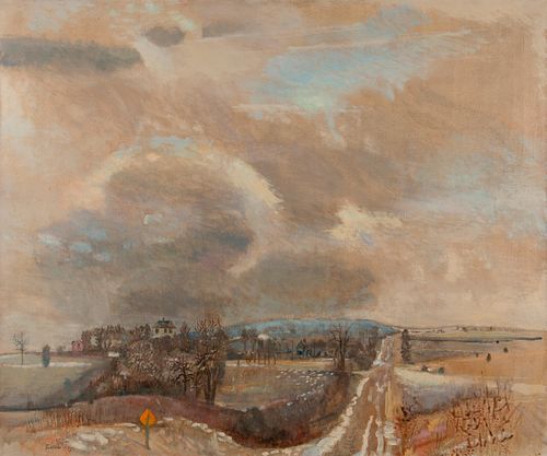 ROBERT SUDLOW 'GRAY LANDSCAPE