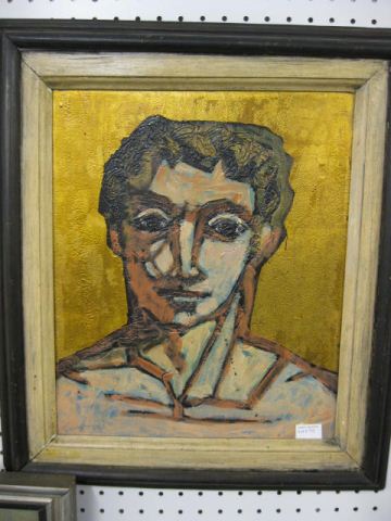 Robert Vaughn Oil on Board young