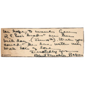 ROBERT VENABLE ROPER AUTOGRAPH