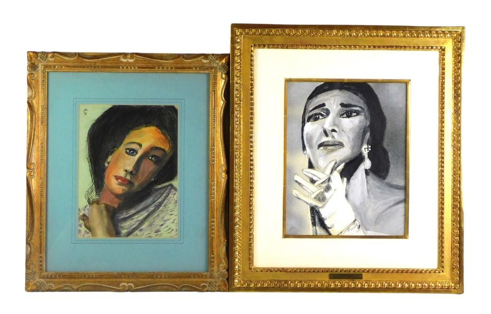 ROBERT WALLIS (20TH C.), TWO FRAMED