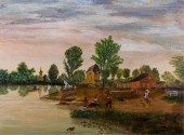 ROBERT WILLER LANDSCAPE OIL ON