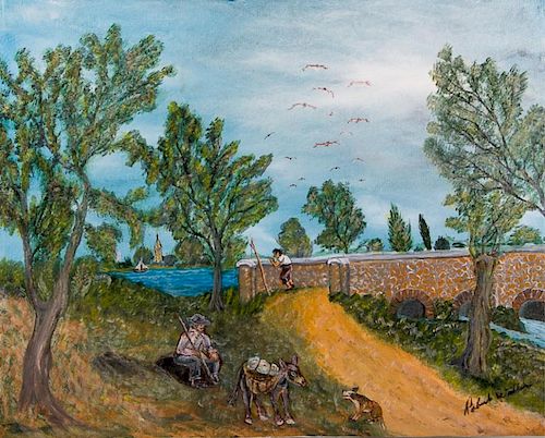 ROBERT WILLER OIL ON CANVAS