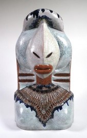 ROBERT WILLSON, CERAMIC BUSTCe
